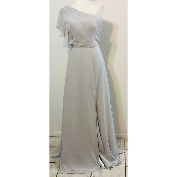 NWT Marchesa Notte Size 12 Bridesmaid Cosenza Gown Dress Chiffon Formal Wedding - Picture 2 of 16